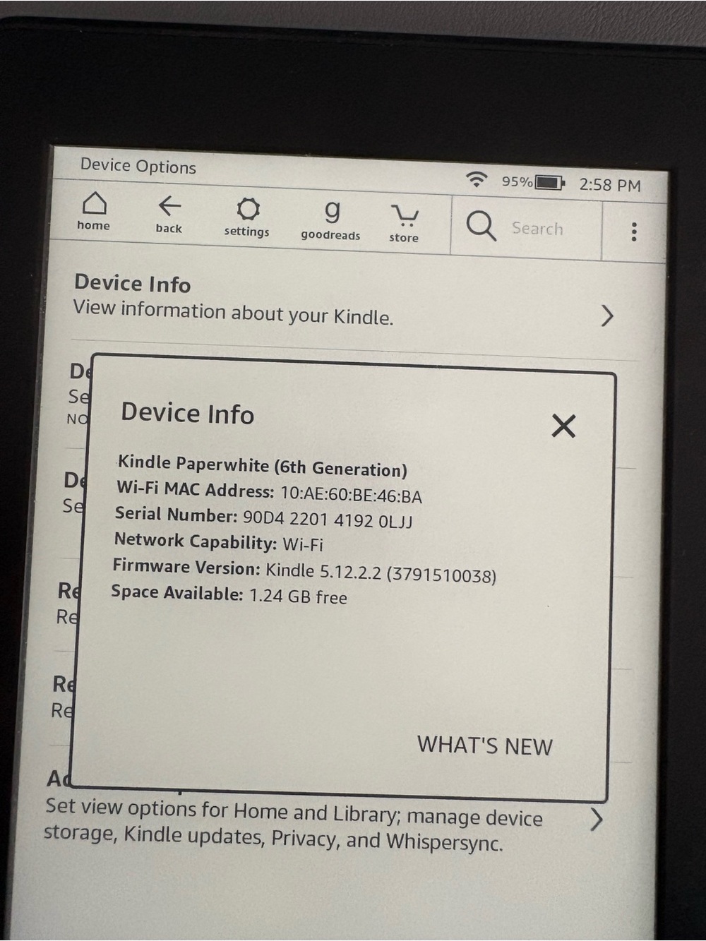 Amazon Kindle eBook Reader - Black - Picture 4 of 4